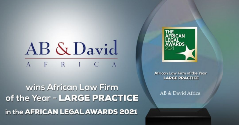 AB David Africa Wins The Africa Law Firm Of The Year Large Practice 